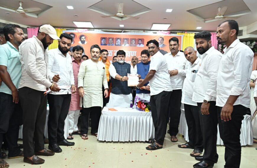 युवासेना उपजिल्हाप्रमुखपदी चंद्रशेखर राणे यांची नियुक्ती