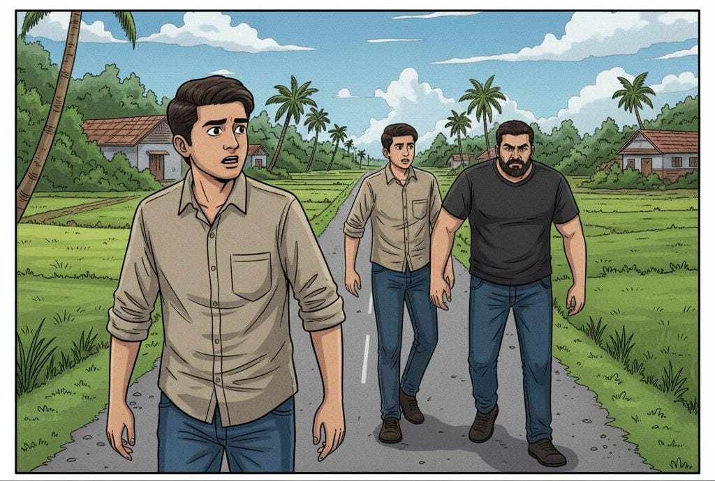 परप्रांतीया व्यक्तीकडून स्थानिक तरुणाचा फिल्मी स्टाईलने पाठलाग