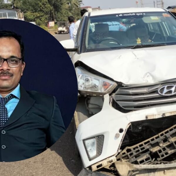 जानवली येथील अपघातामध्ये शिक्षकाचा मृत्यू