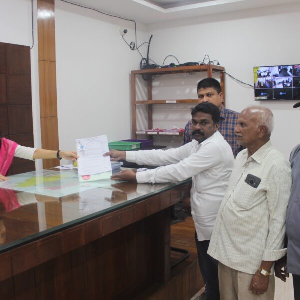 धोपेश्वर गणातून पंचायत समिती सदस्यपदासाठी श्री. अरविंद लांजेकर यांचा अपक्ष अर्ज दाखल