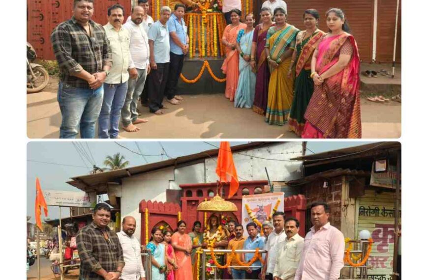 कुडाळ शहर भाजपच्या वतीने शिवजयंती साजरी