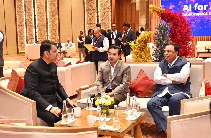 इंडिया एआय इम्पॅक्ट समिट २०२६ मध्ये मंत्री नितेश राणे यांची उपस्थिती