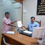 कविलकाटे येथील ग्रीन झोन काढण्यासाठी समिल जळवी यांचे कुडाळ नगरपंच्यायत मुख्यधिकारी यांना निवेदन.