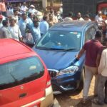 कुडाळ शहरात कारचा थरार