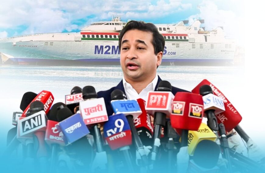 १ मार्च पासून मुंबई–विजयदुर्ग जलवाहतूक (रो- रो )सेवा सुरू; मंत्री नितेश राणे