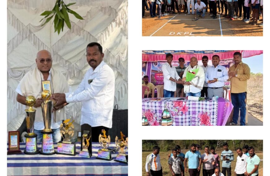 जिल्हा परिषद सदस्य रुपेश पावसकर यांच्या कुडाळ तालुक्यातील विविध क्रिकेट स्पर्धांना भेटी.