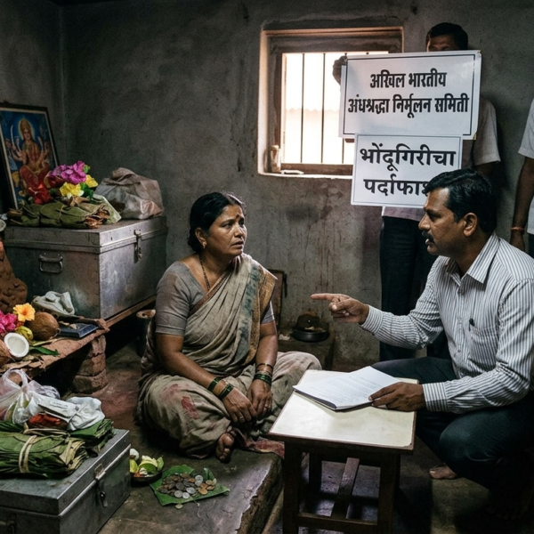 एक वेळ मला संधी दया, मी पुन्हा अंगात देवी काढण्याचे सोंग करणार नाही