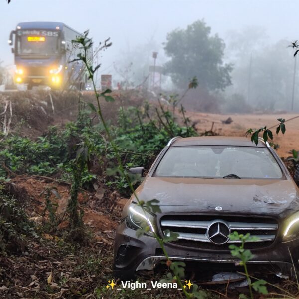 वेताळ बांबर्डे पुलनजिक अपघात