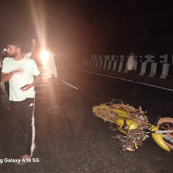 जाणवली येथे भीषण अपघात