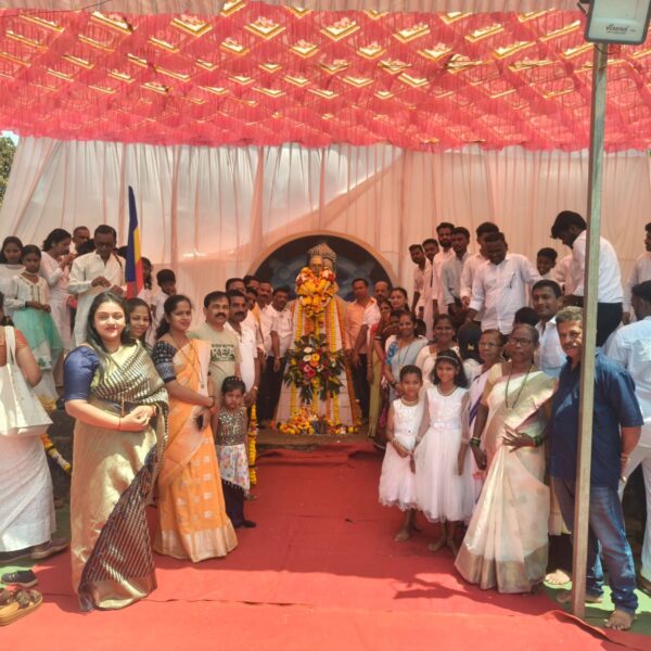 भाजपा कुडाळ मंडलाच्या वतीने डॉ. बाबासाहेब आंबेडकर यांची जयंती साजरी