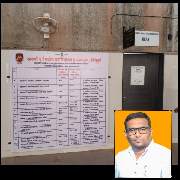 शासकीय वैद्यकीय महाविद्यालयाच्या प्रभारी अधिष्ठातांची मुजोरी चालूच…!