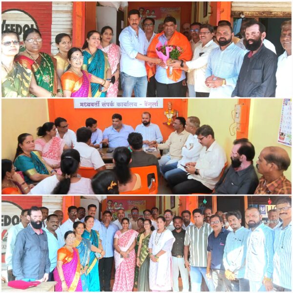 वेंगुर्ले येथे नूतन जिल्हाप्रमुख वैभव नाईक यांचे निष्ठावंत शिवसैनिकांकडून जंगी स्वागत