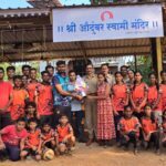 स्वराज्य अकॅडमीच्या विद्यार्थ्यांचे औदुंबर स्वामी मंदिरासाठी श्रमदान..