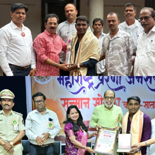 महाराष्ट्र प्रेरणा जनसेवा पुरस्कार प्राप्त मनसेचे विद्यार्थी सेना उपजिल्हाध्यक्ष साईल तळकटकर यांचा मनसे नेते संदिप दळवी यांच्या हस्ते सत्कार