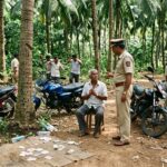 माणगाव कट्ट्यात माडाच्या बागेत जुगारावर पोलिसांचा छापा