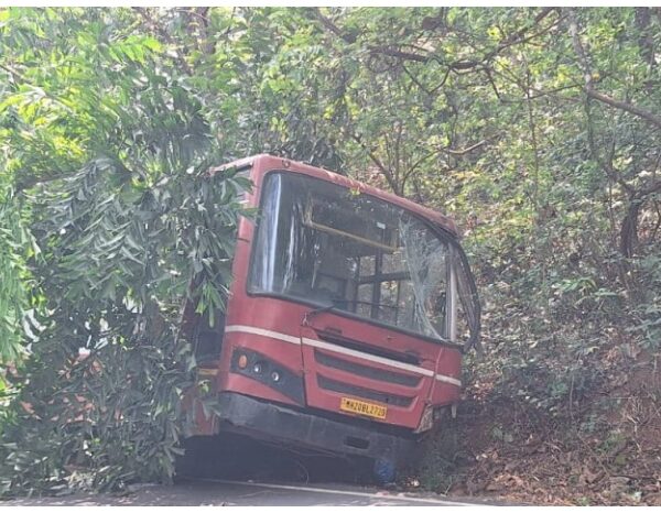 आंबोली घाटात दाणोली जवळ अपघात