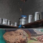 वालावल येथे डोंगरातील भला मोठा दगड खाली कोसळून भिंतीला धडकला