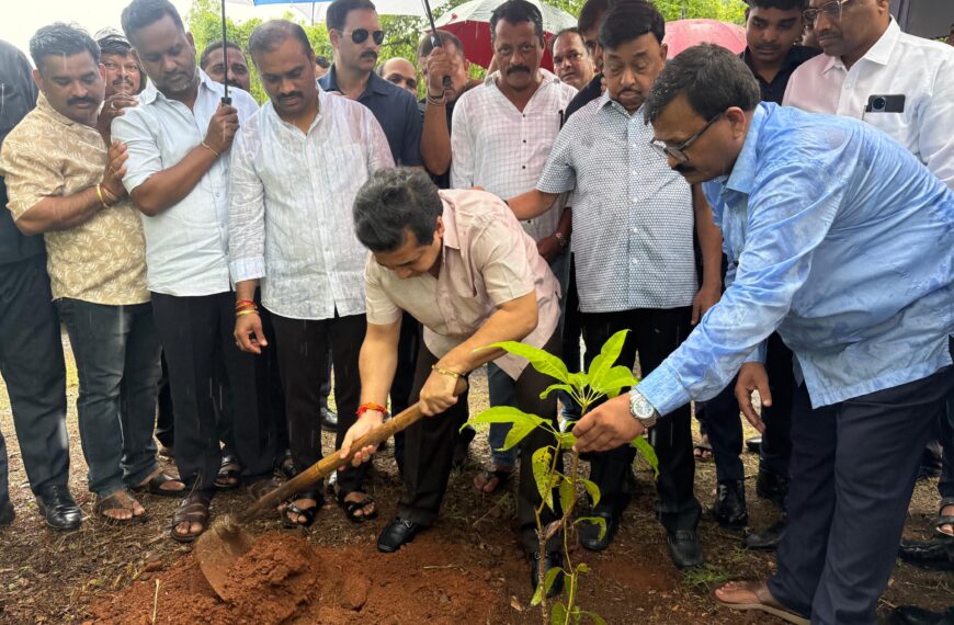 खासदार नारायण राणे यांच्या अमृत महोत्सवी वर्षानिमित्त हरकुळ बुद्रुकमध्ये वृक्षारोपण – खासदार नारायण राणे