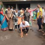 कलेश्वर विद्यामंदिरचा उपक्रम नेरूर चव्हाट्यावर गावठी बाजार रुपेश पावसकर यांच्या हस्ते उद्घाटन
