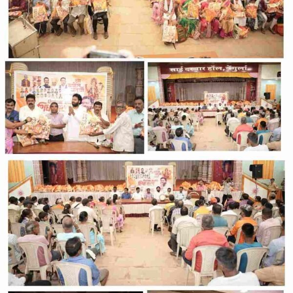 गणेशोत्सवात सामाजिक बांधिलकी जपणारा नेता विशाल परब