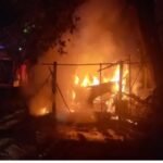 कुडाळमध्ये दुचाकी गॅरेजला अचानक आग