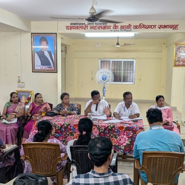 दुष्काळजन्य परिस्थितीच्या पार्श्वभूमीवर नेरूर जिल्हा परिषद मतदारसंघात पदाधिकारी आणि अधिकारी यांची आढावा बैठक संपन्न.